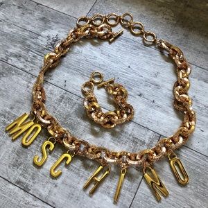 H & M x Moschino Belt & matching Bracelet